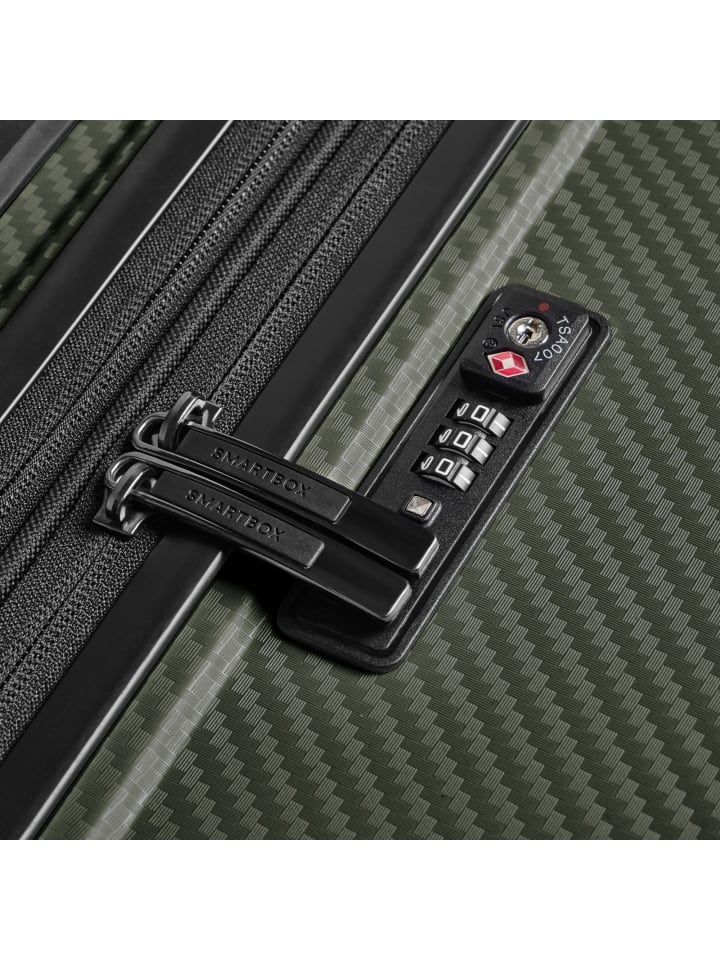 Smartbox Edition 01 4 Rollen Kabinentrolley 55 cm mit Dehnfalte in olive günstig kaufen onesize