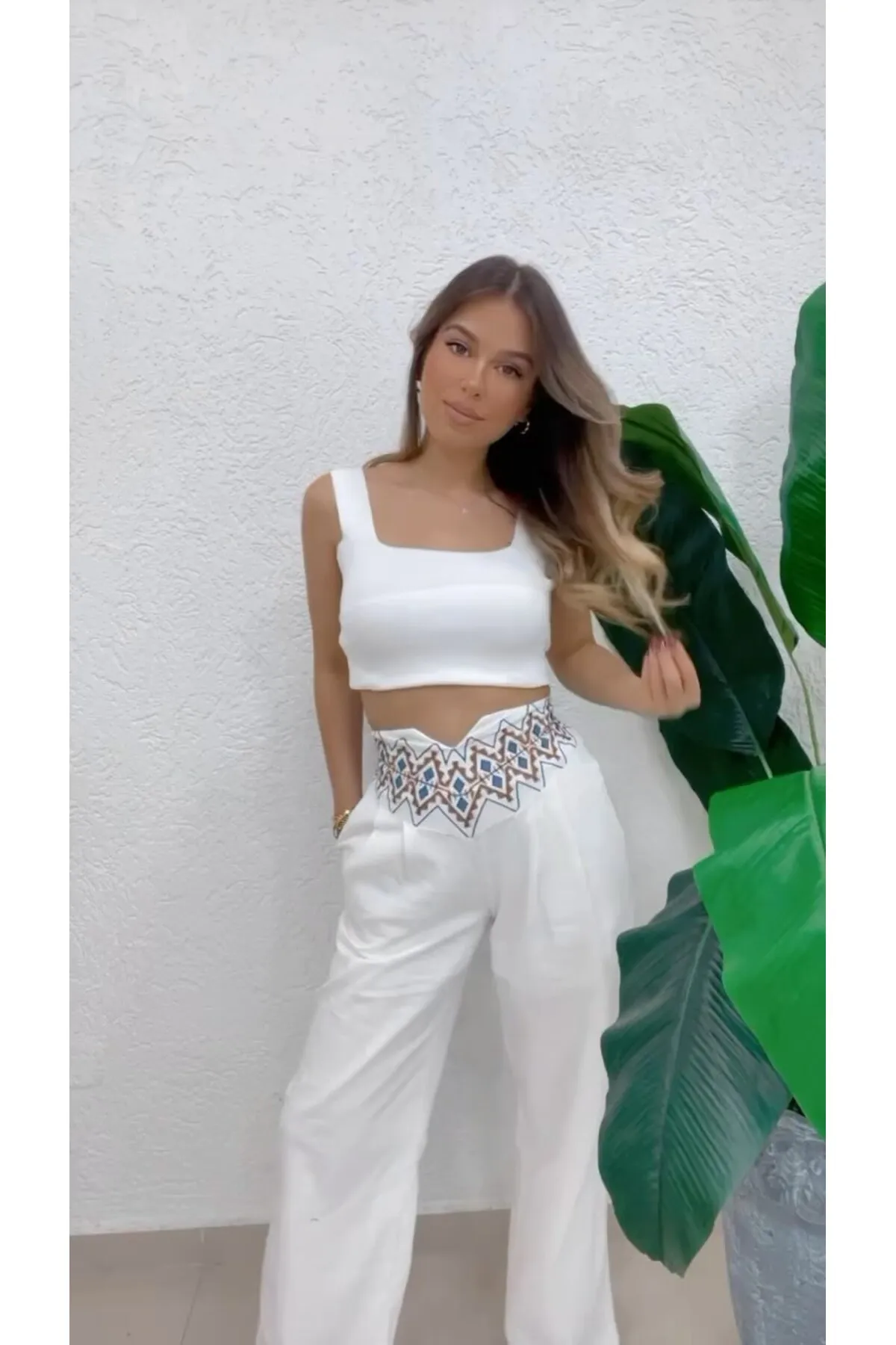 ZF BUTİK  Zweiteiler - Weiß - Regular Fit