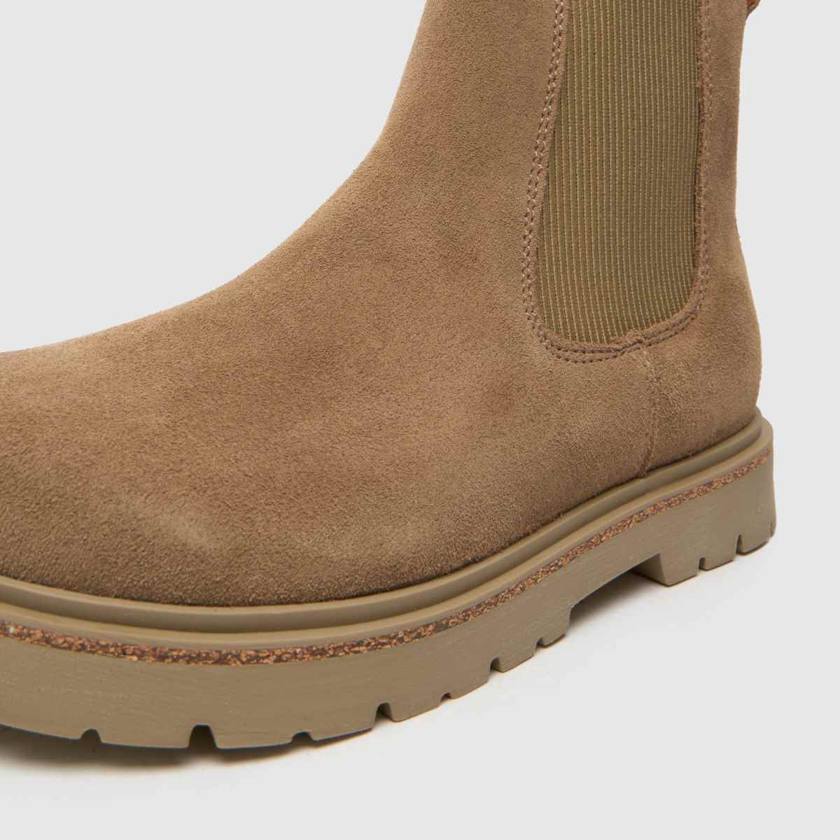 BIRKENSTOCK magasfa slip-on csizma natúr színben