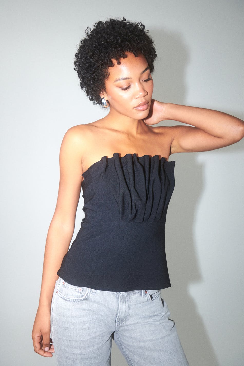 Frill tube top