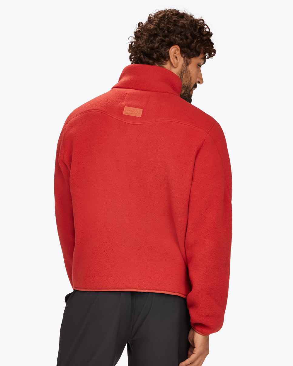 Ridgetop Fleece med hel glidelås Rust