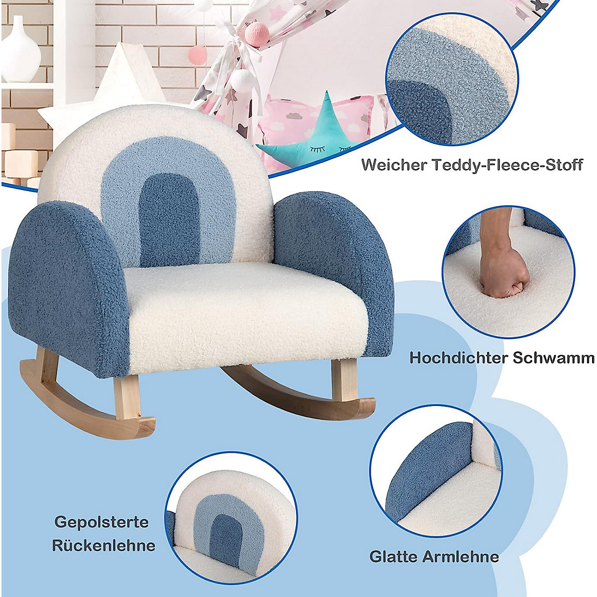 Kindersessel Schaukelstuhl 3-5 Jahre