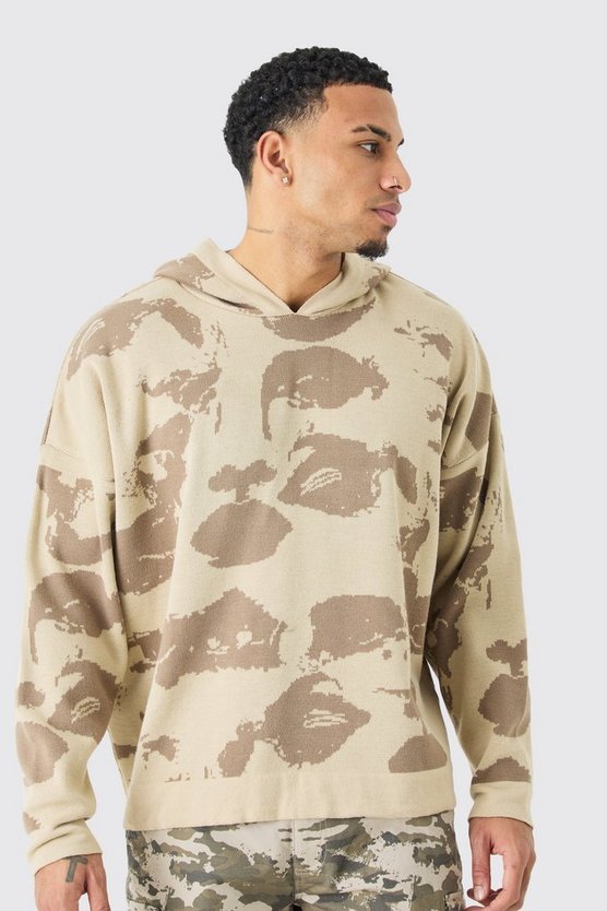 Oversize Jacquard Hoodie