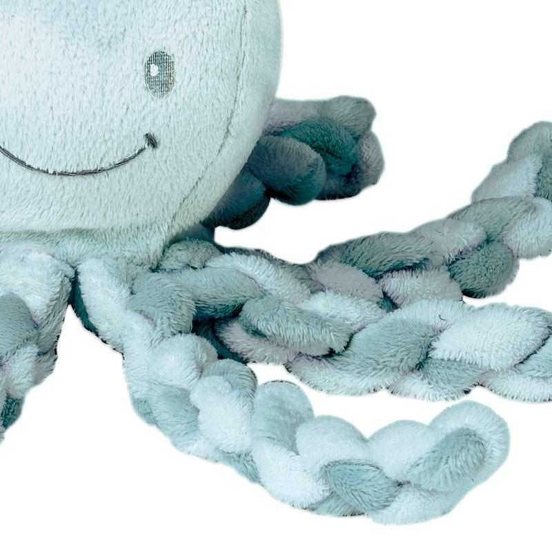 Doudou pieuvre vert menthe Nattou