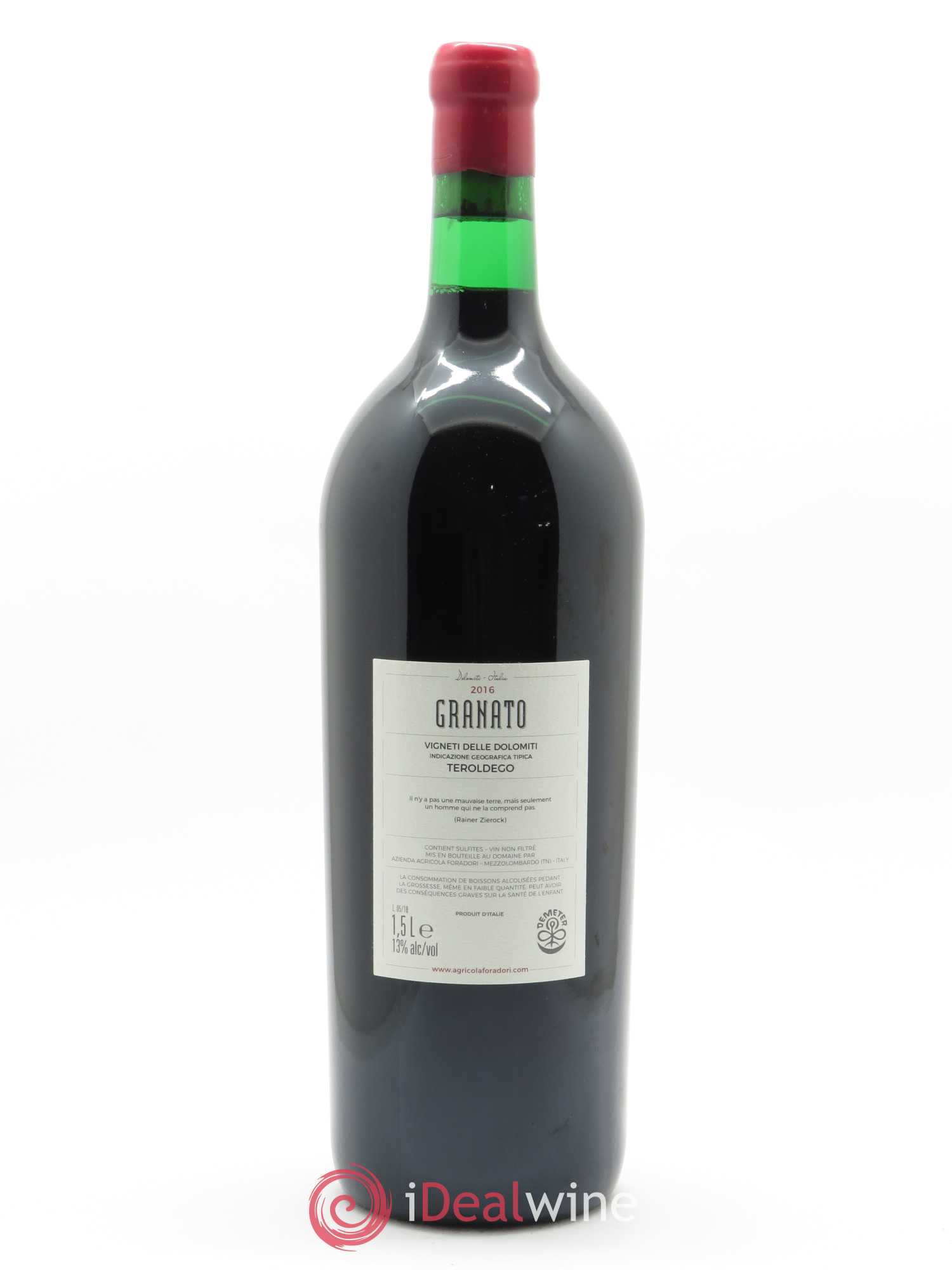 Vigneti delle Dolomiti IGT Granato Elisabetta Foradori  2016 - Lot de 1 Magnum