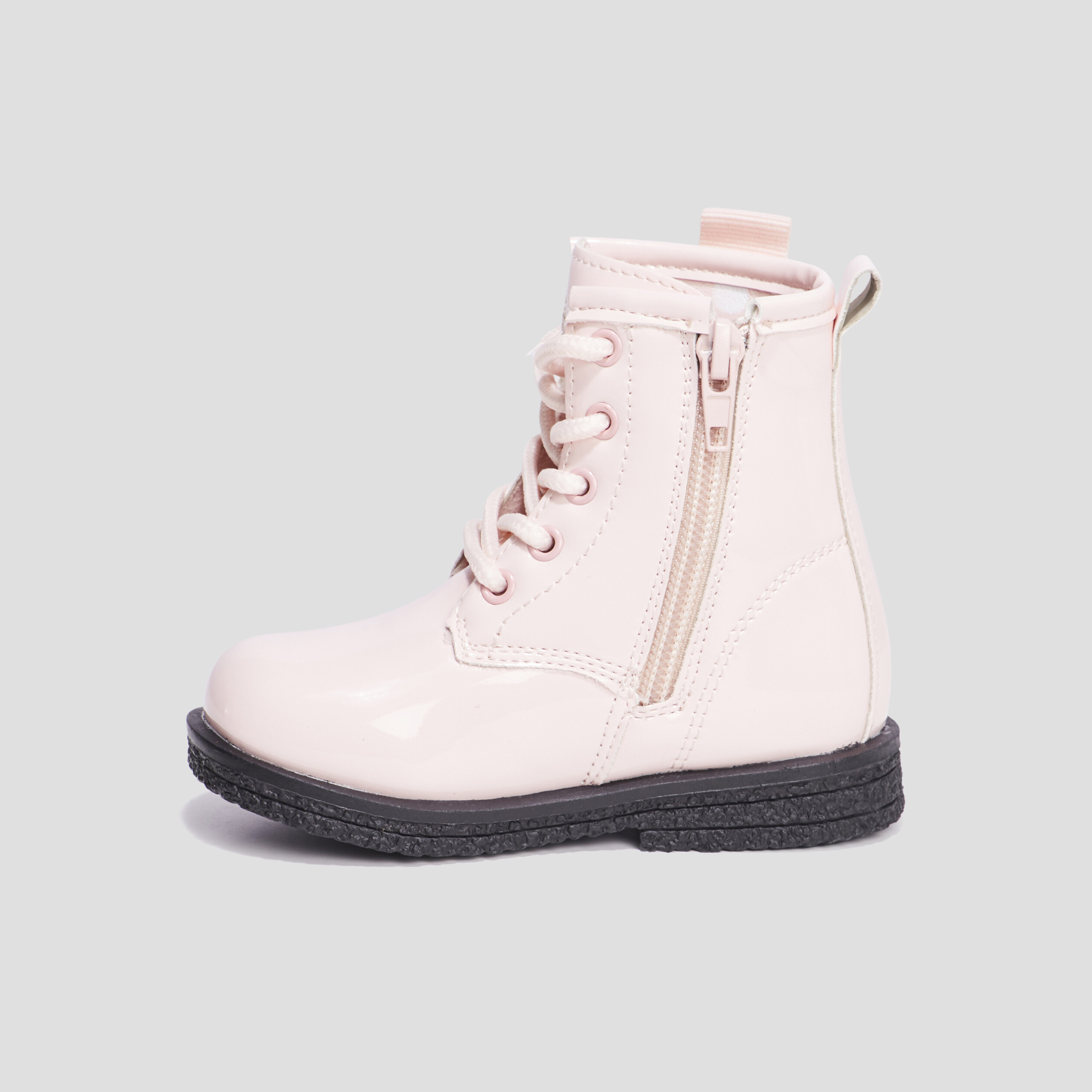 Bottines vernies zippées Minnie rose bébé fille | La Halle