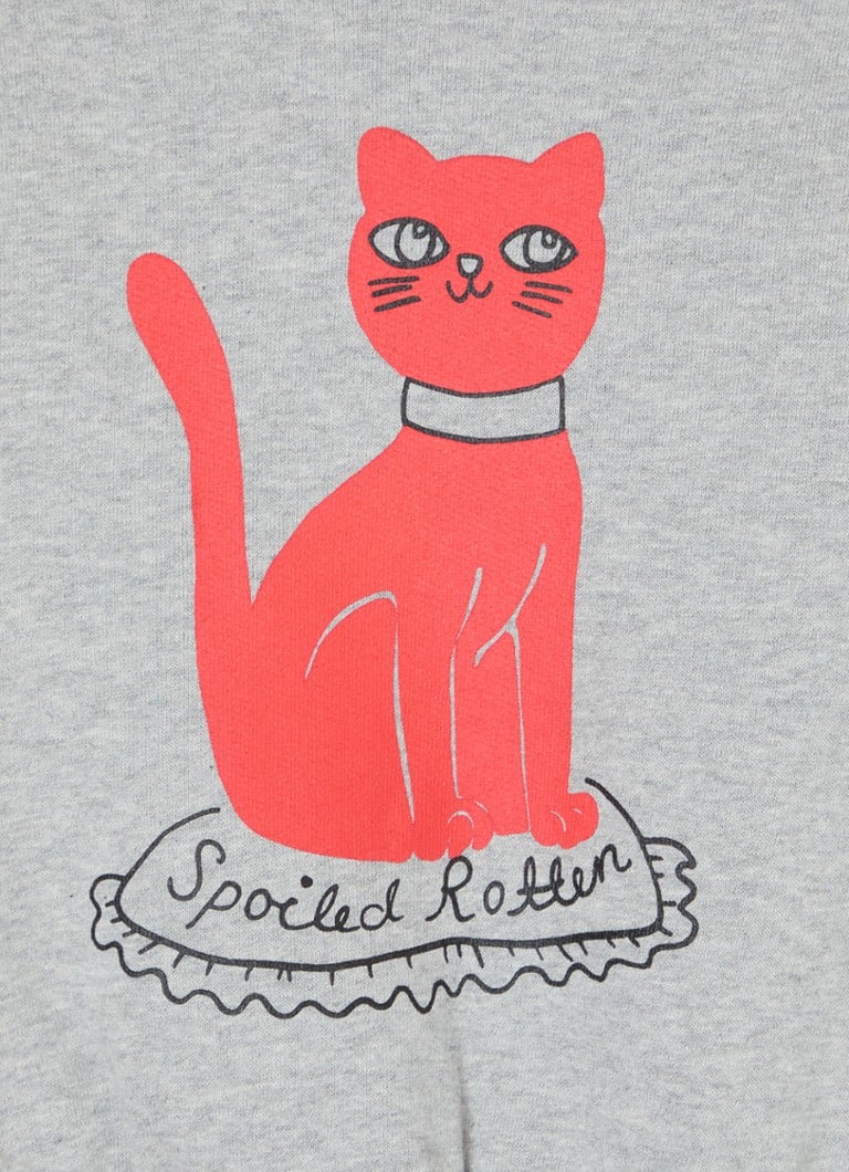 Tricou Mini Rodini din bumbac organic cu pisică