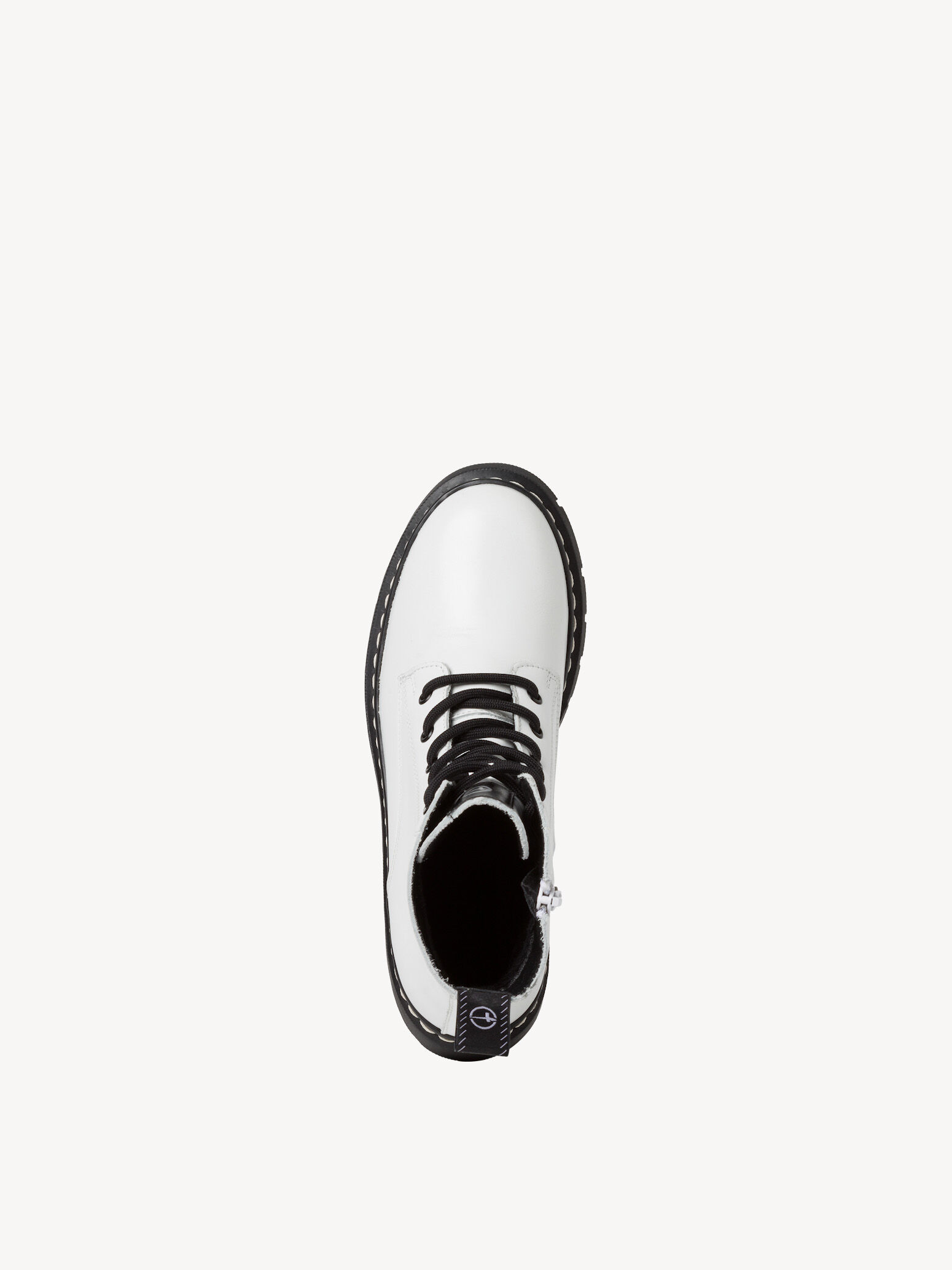 Bottine en cuir - blanc