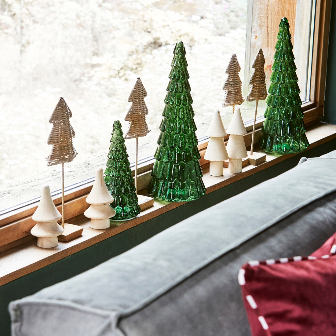RM Whistler Hölzerne Weihnachtsbäume 2 Stück