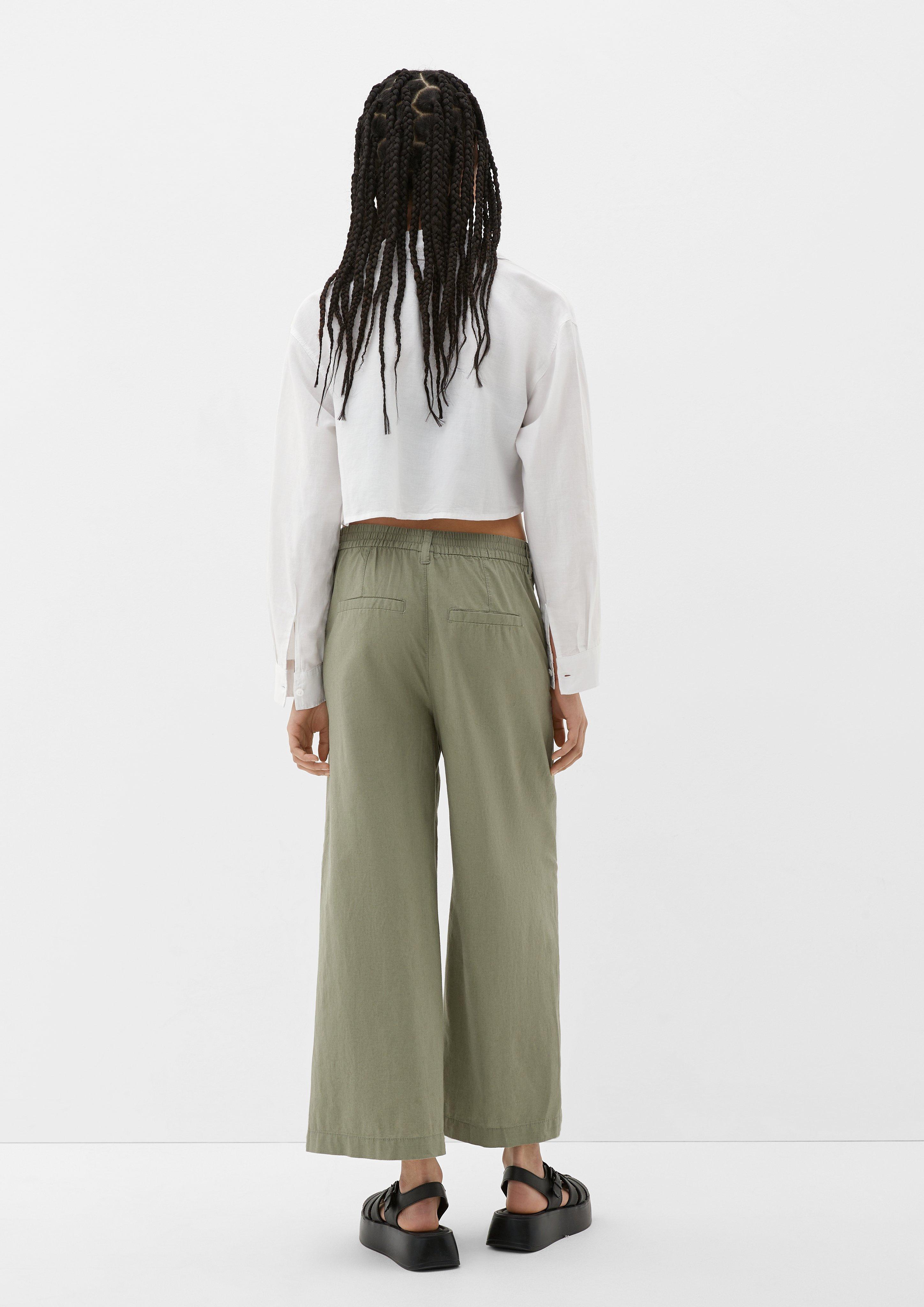 Regular: Culotte aus Leinenmix  2127625-7807