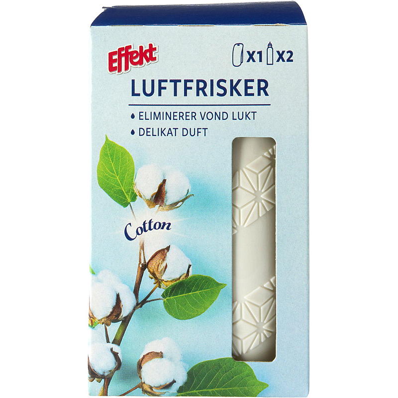 Effekt Luftfrisker 2x24 ml, Cotton, Effekt