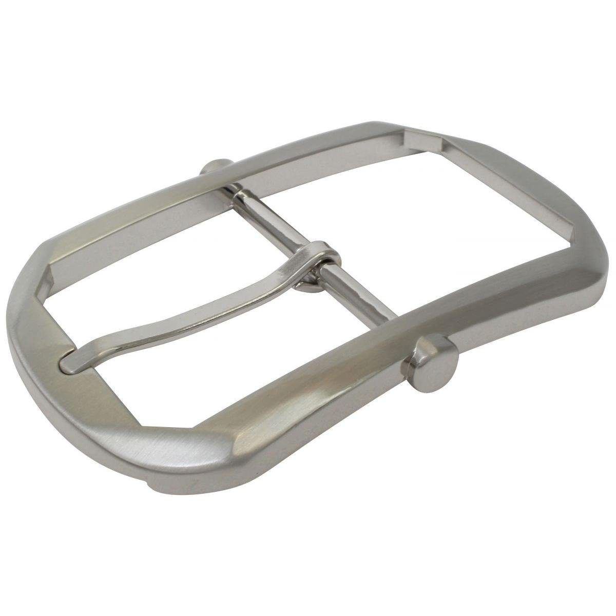 BELTINGER Gürtelschnalle Delux Double 4,0 cm - Gürtelschließe 40mm - Dorn-Schließe - Gürtel bis