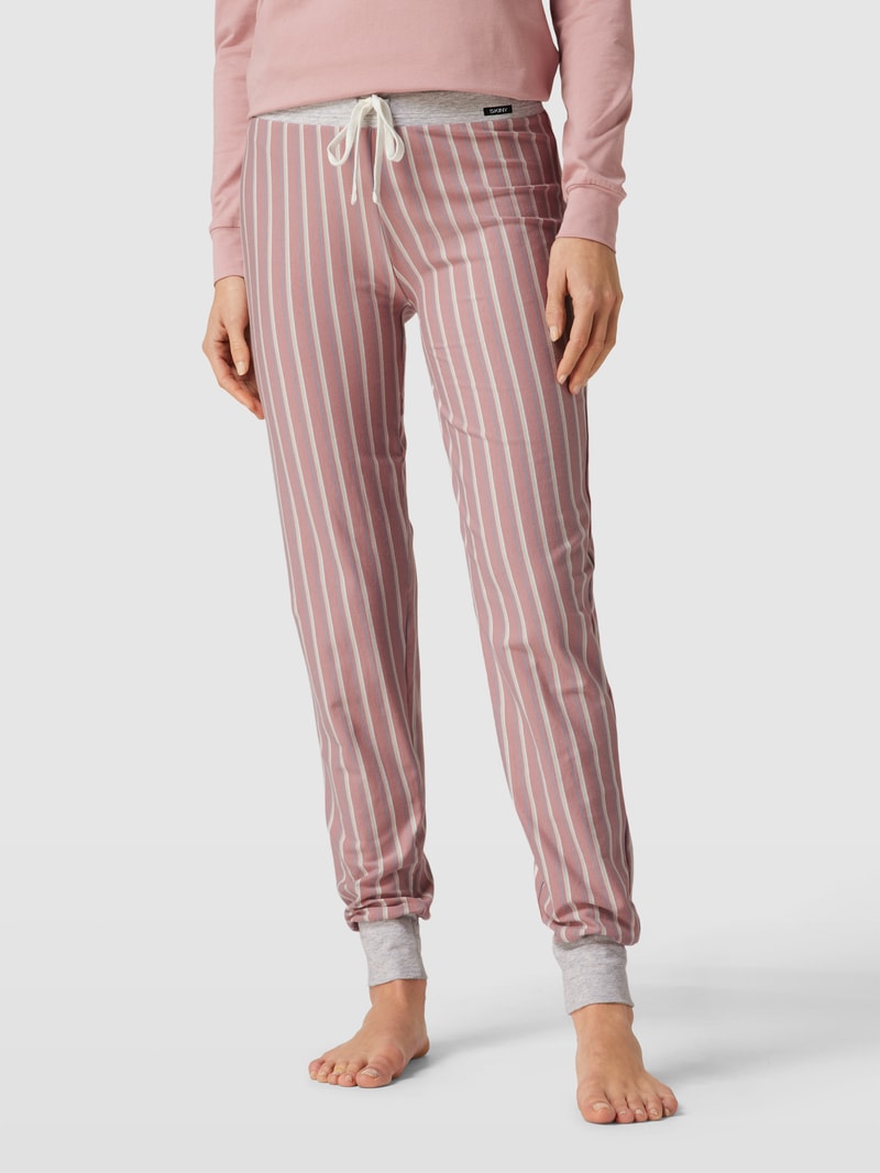 Pyjamahose mit elastischem Bund Modell 'Every Night' in rosé