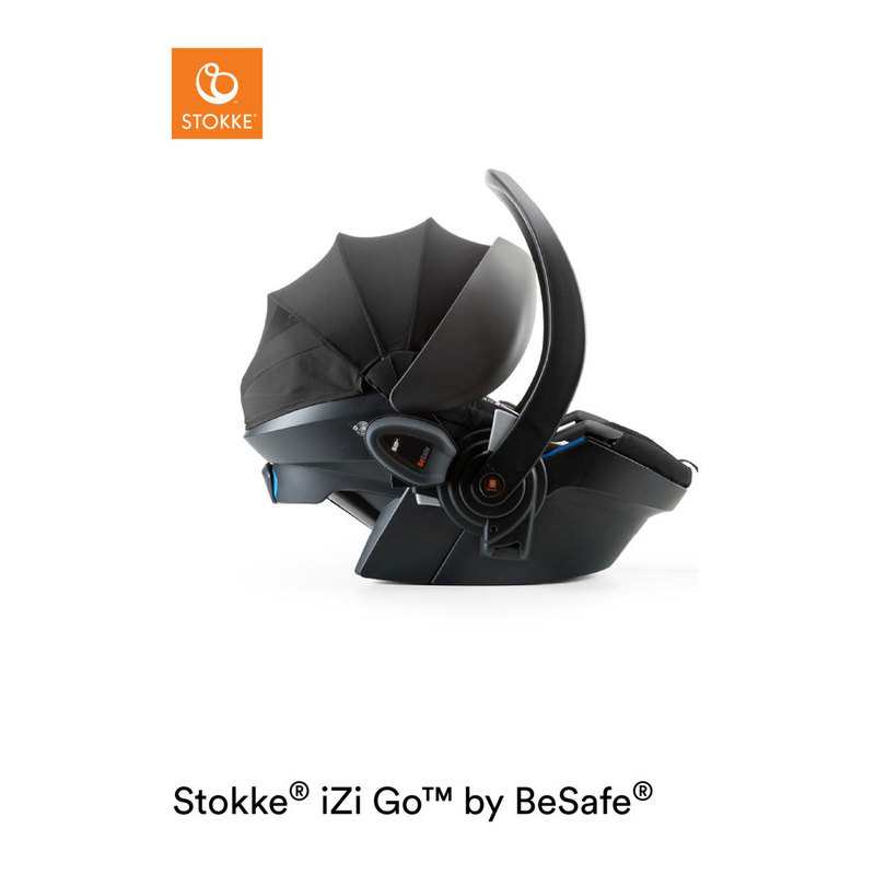 Siège-auto groupe 0/0+ Izi Go Modular noir avec adaptateurs pour poussettes Stokke