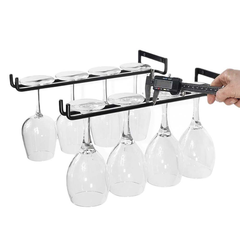 DRSEON Gläserhalter Weinglashalter Gläserhalter zum Aufhängen Metall 2 Stück, 2-tlg.