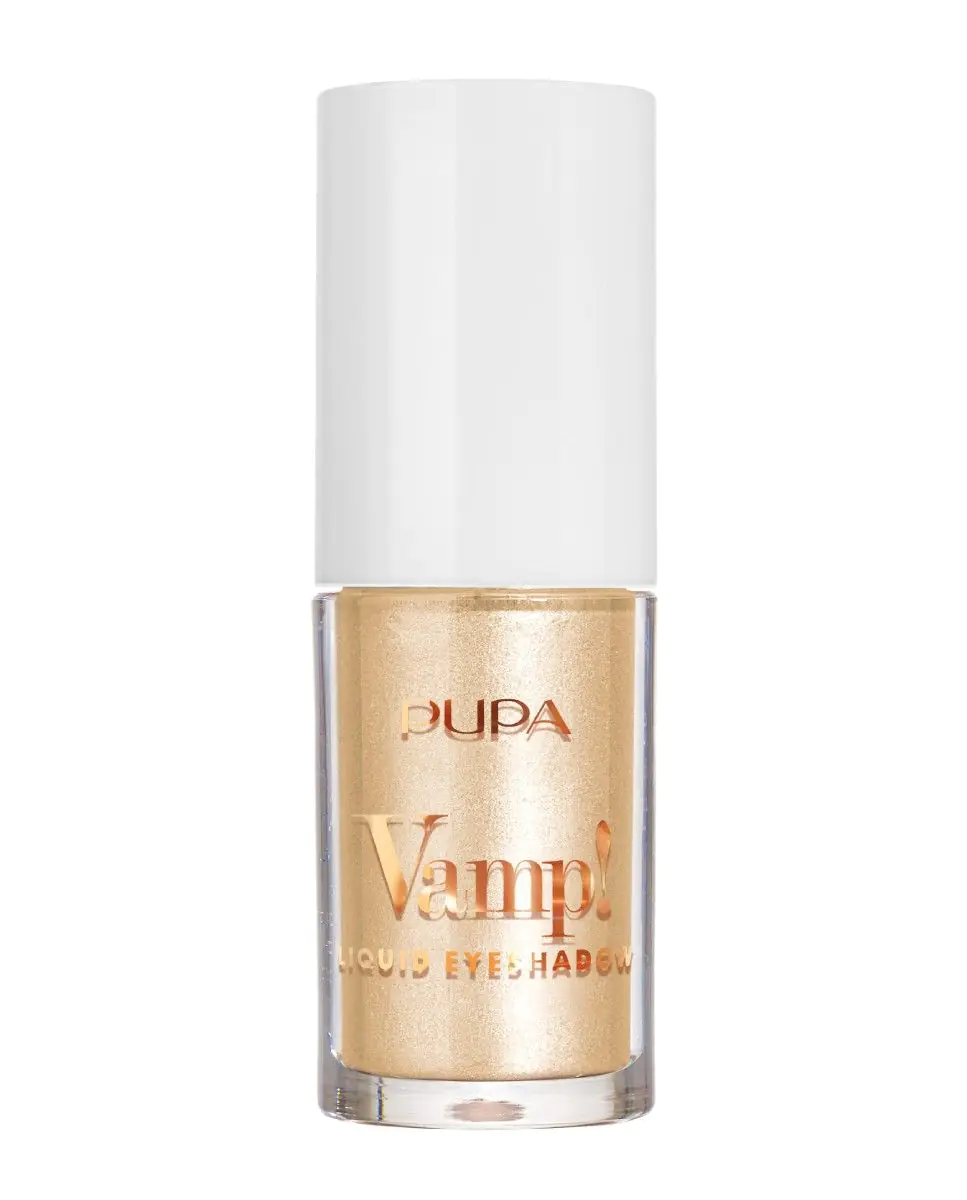 „Pupa Shine Bright Vamp!“ skysti akių šešėliai, 013 Sunny Gold