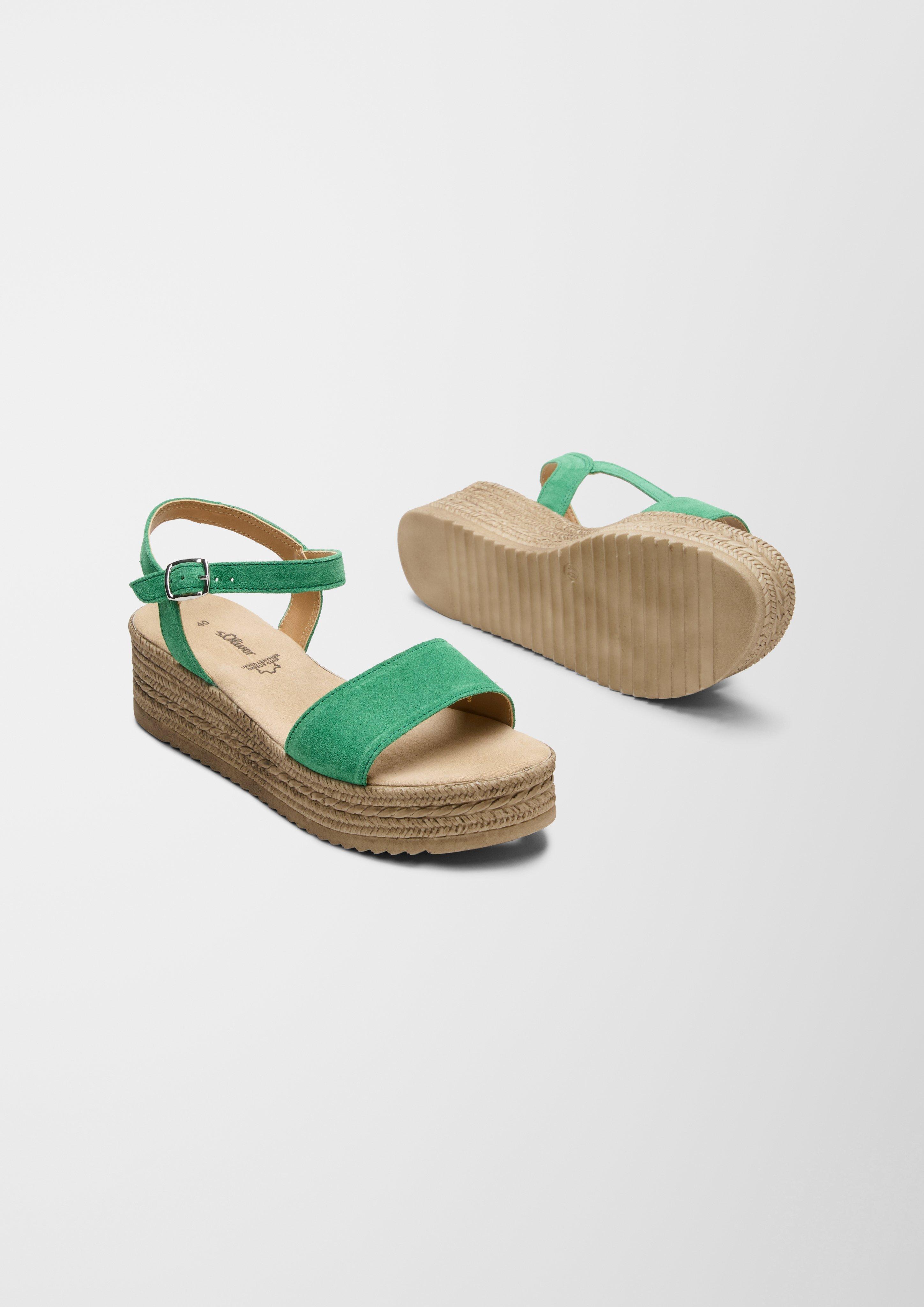 Plateau-Sandalen aus Leder  6007708-712