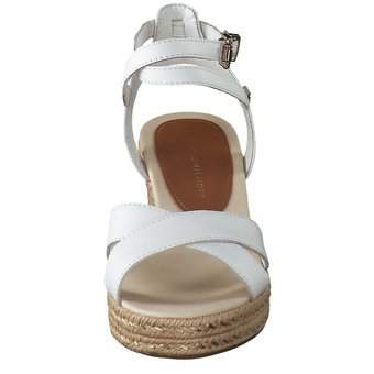 Tommy Hilfiger Low Wedge Sandal in weiß