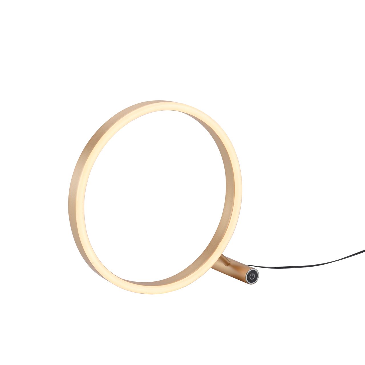JUST LIGHT LeuchtenDirekt LED Tischleuchte RITUS, 3000 Kelvin, rund, dimmbar über Touchdimmer, Innenleuchte, IP20