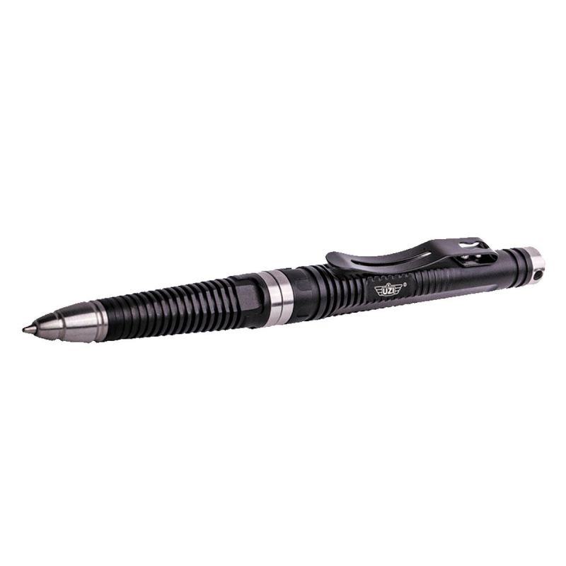 UZI Taktischer Stift Nr. 8 Gun Schwarz  mit Glasbrecher