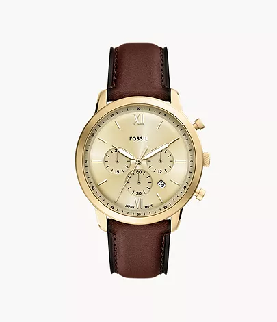 Fossil Uhr Neutra Chronograph Leder braun