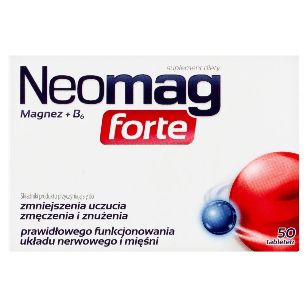 NeoMag Forte, dodatak prehrani s magnezijem i vitaminom B6, tablete
