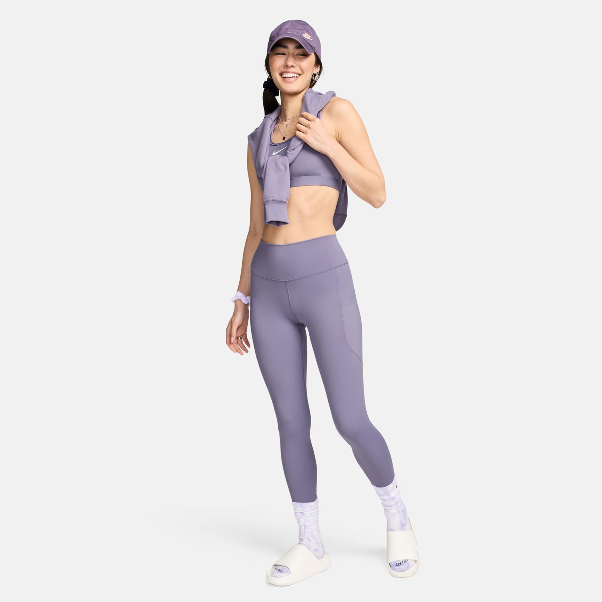Dri-Fit One High-Waisted 7/8 Pocket Tight Damen - Dunkelblau