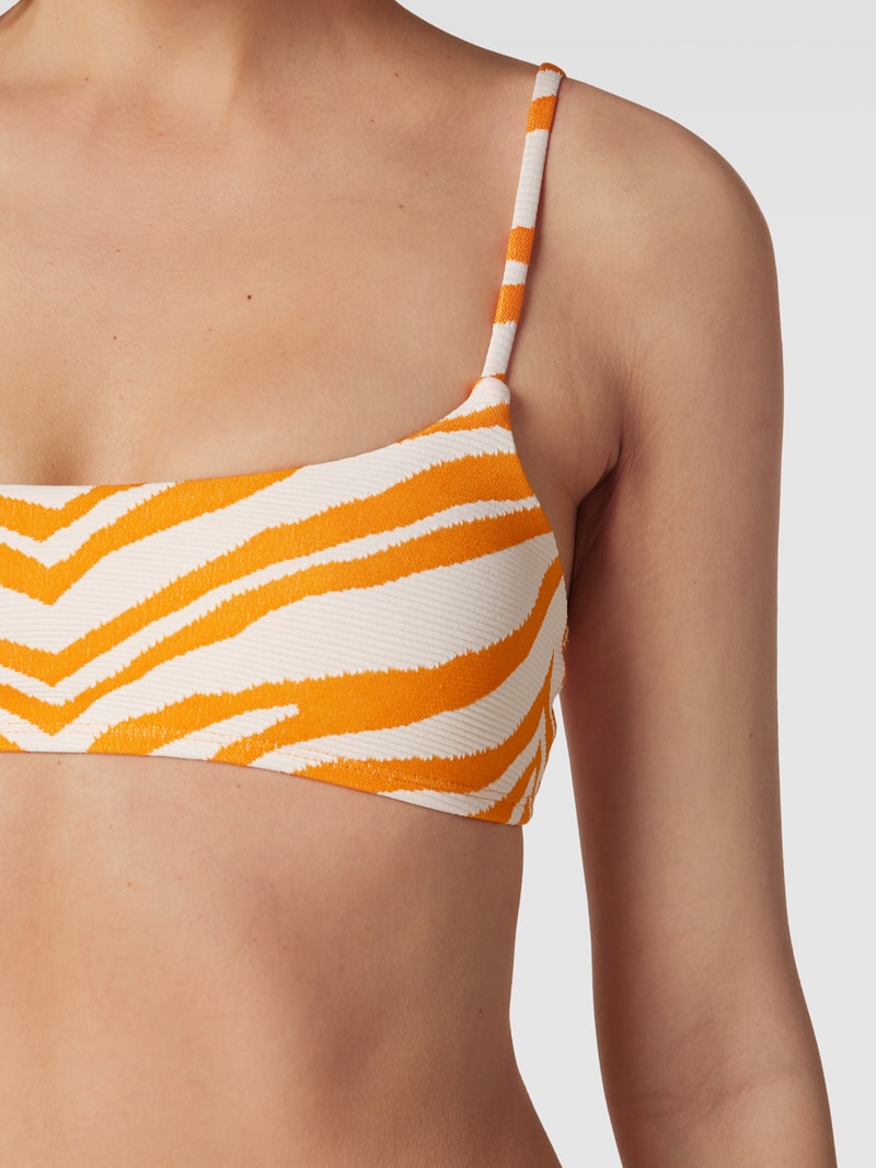 Bikini-Oberteil mit Spaghettiträgern Modell 'Zecora Ezra' in orange