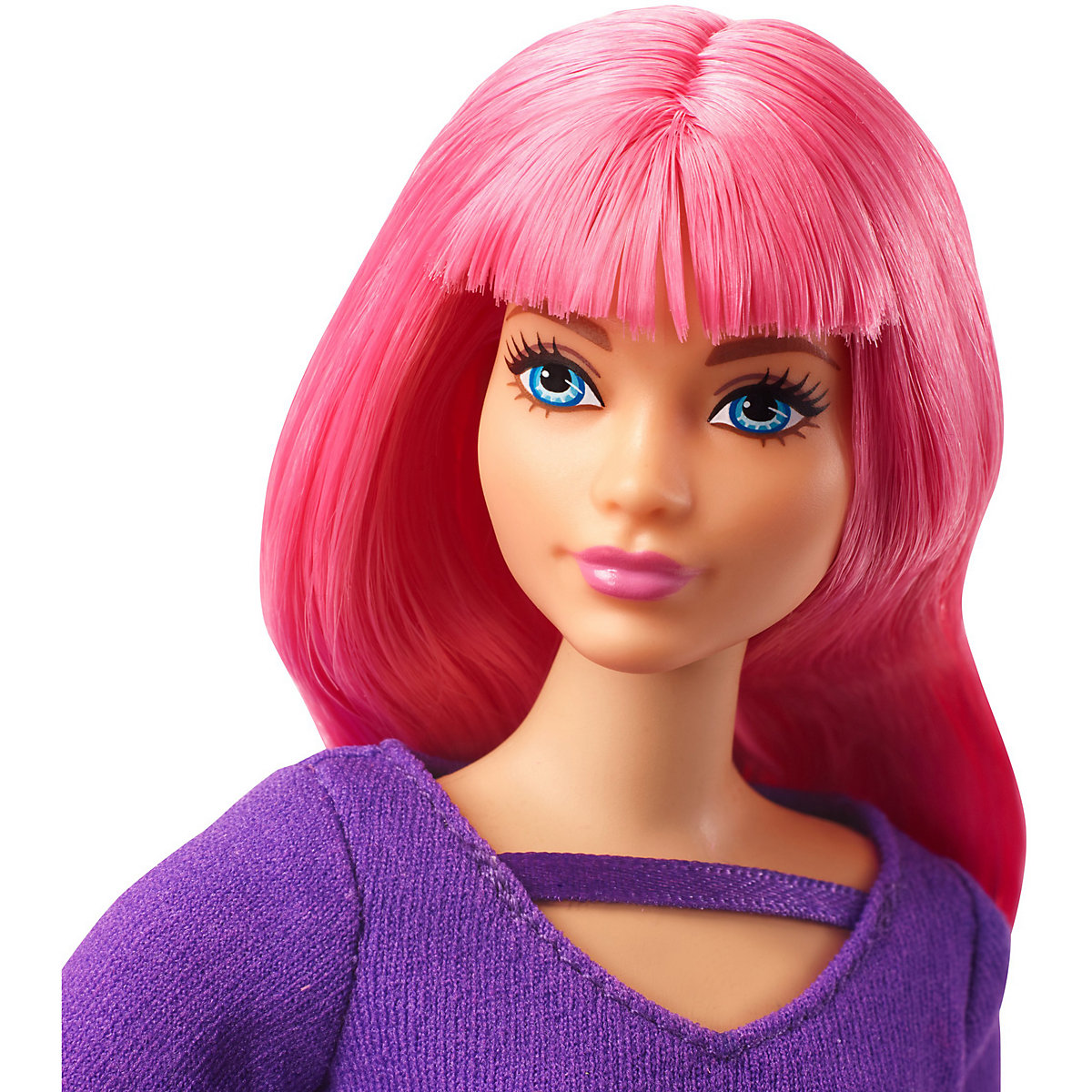 Barbie Daisy Reise Puppe (pinke Haare) mit Zubehör, Anziehpuppe, Modepuppe