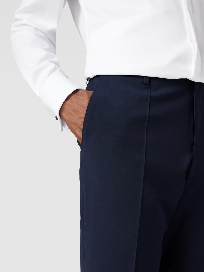 Slim Fit Anzughose Modell 'Genius' in marineblau