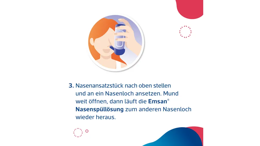 Emsan Nasendusche Komplett-Set + 10 Beutel Nasenspülsalz