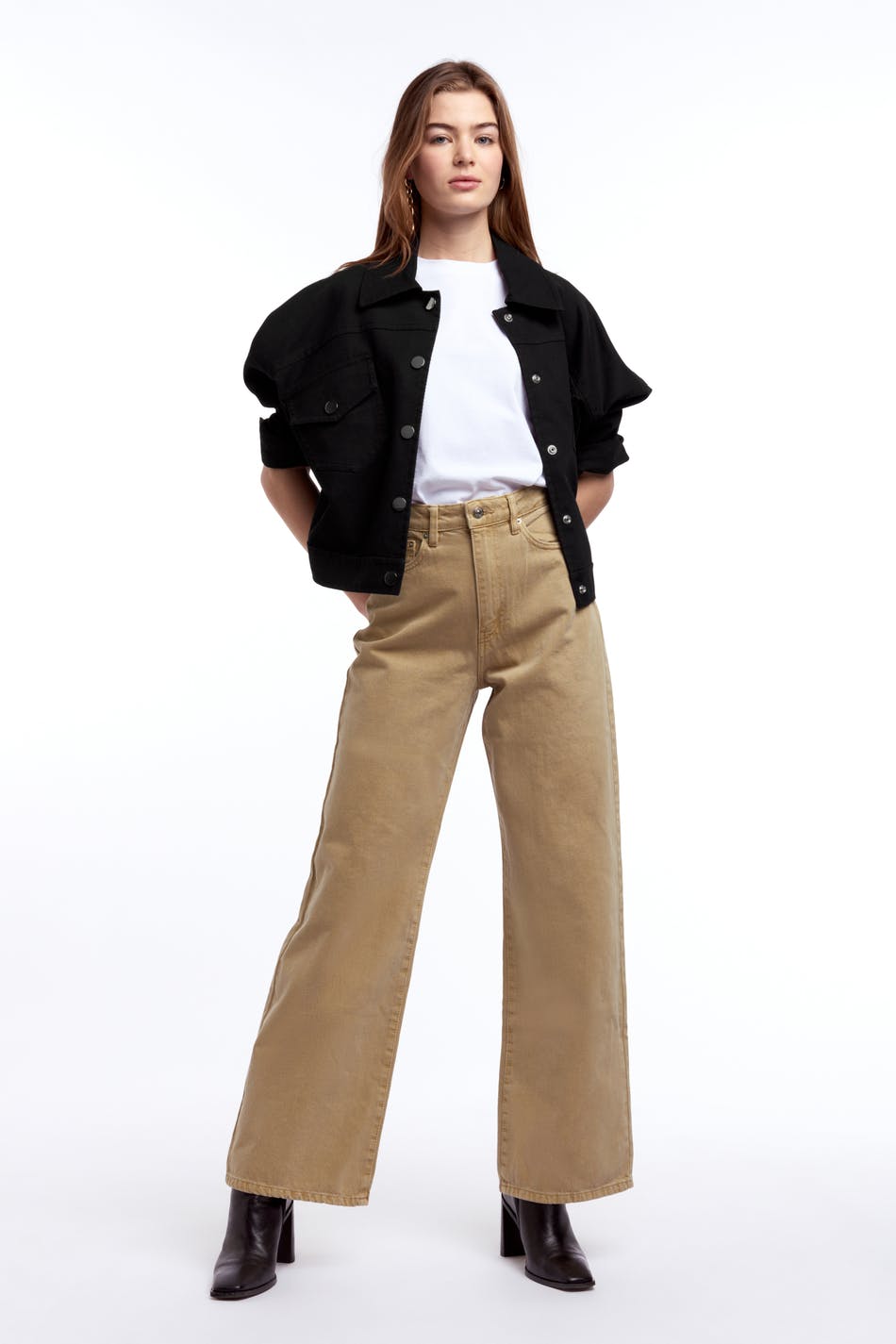Wide leg jeans