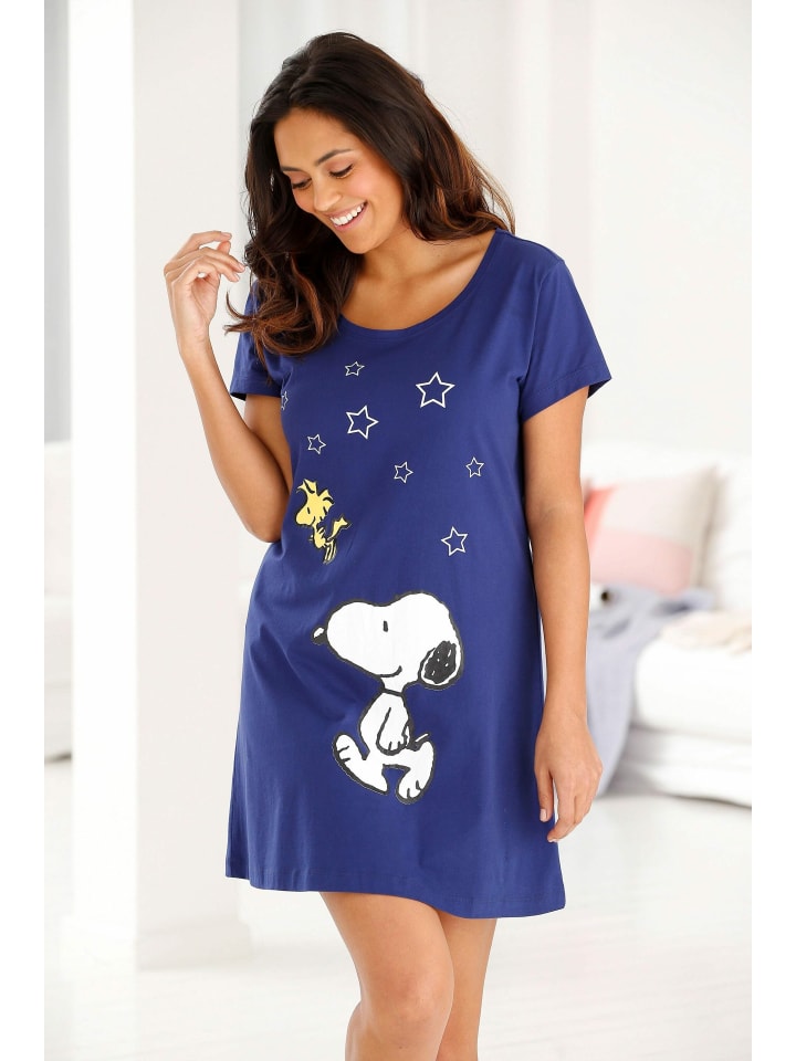 Peanuts Sleepshirt in marine günstig kaufen