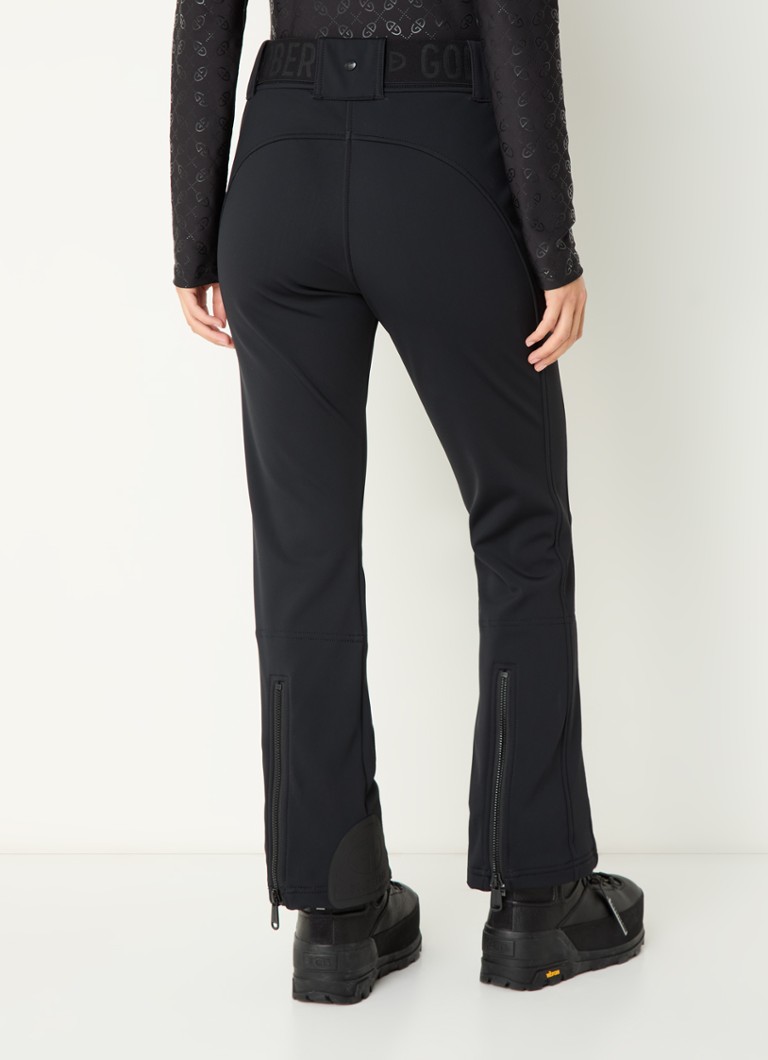 Pantaloni de schi Goldbergh Pippa cu talie înaltă, evazați pe picioare și curea.