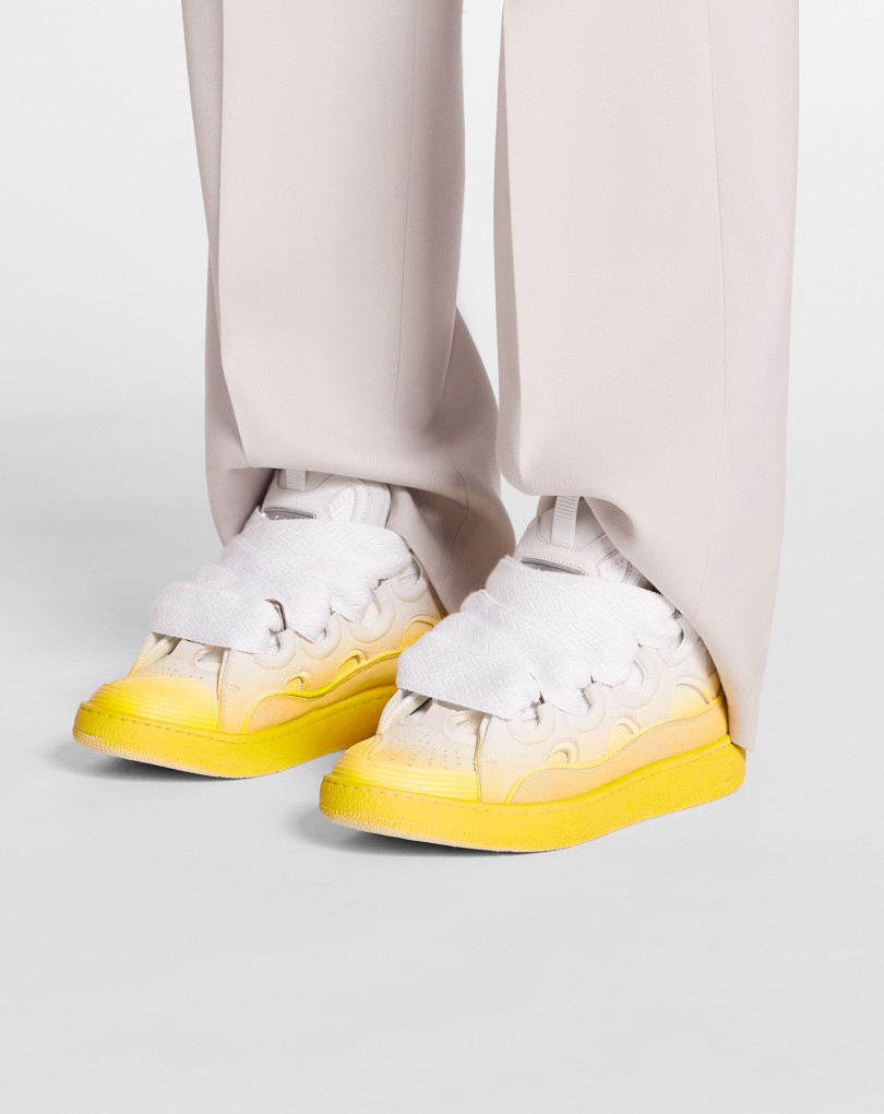 SNEAKERS CURB EN CUIR