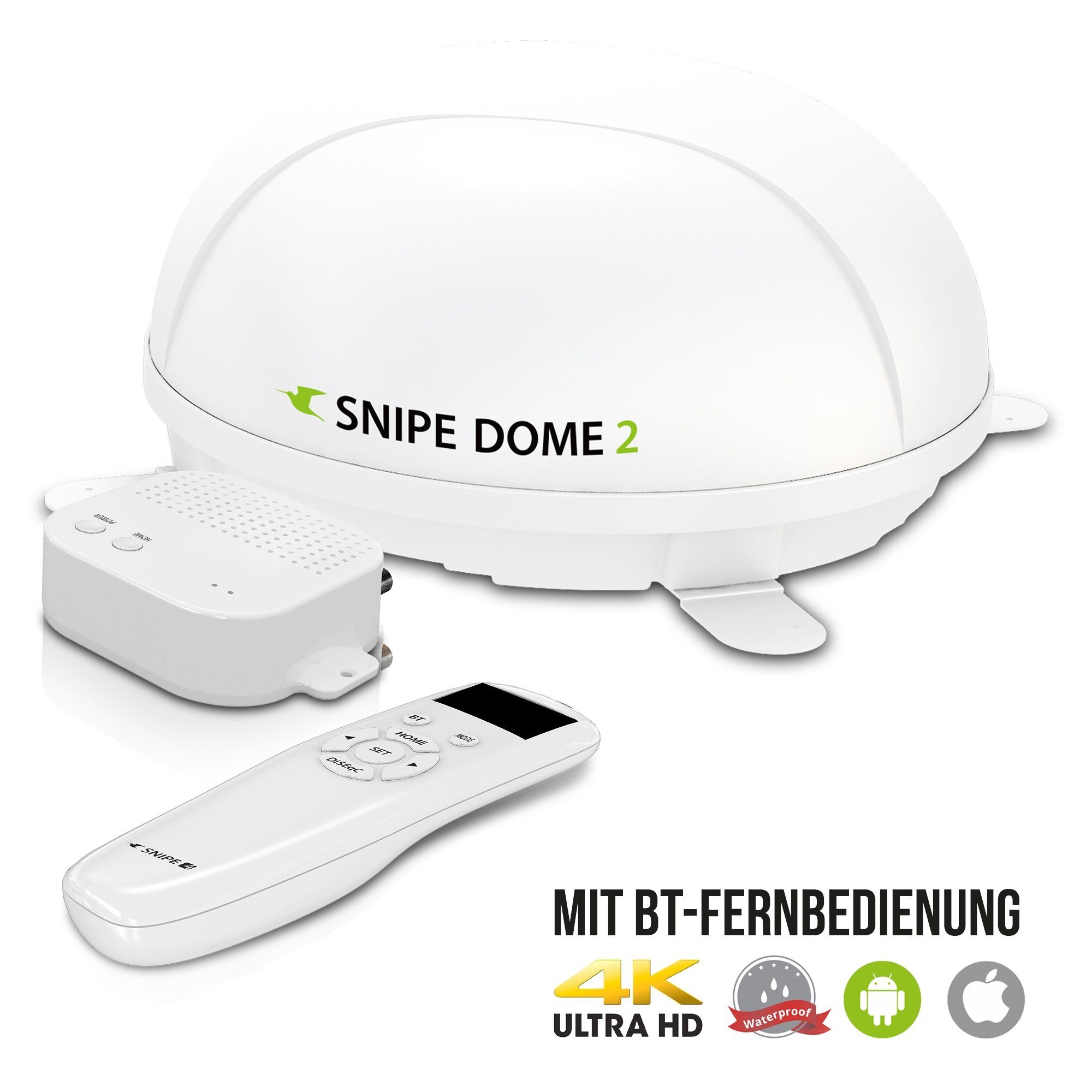 Selfsat Selfsat SNIPE Dome 2 - Twin - Mit BT Fernbedienung und iOS / Android Camping Sat-Anlage
