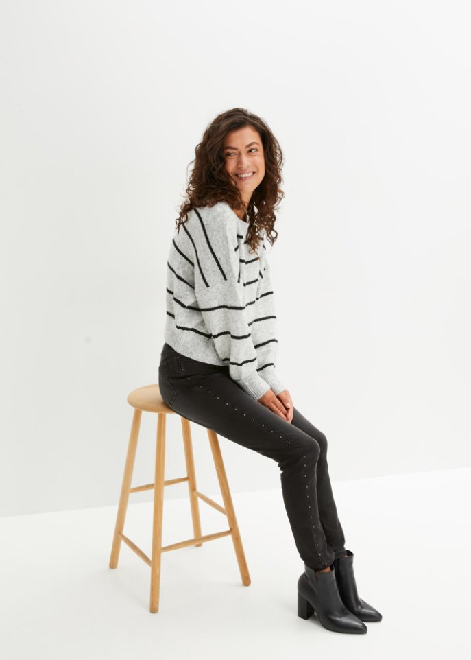 Gestreifter Pullover