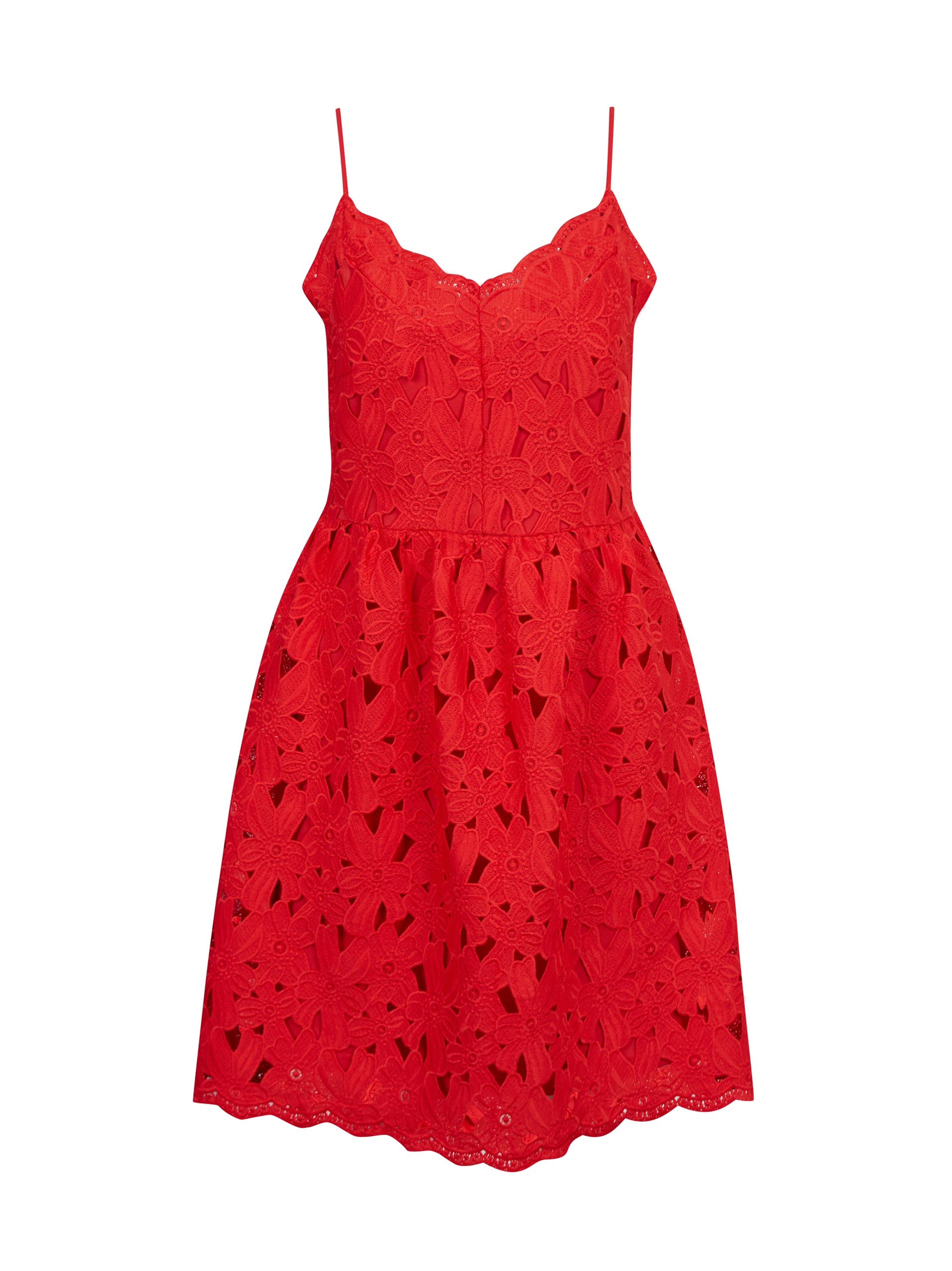 Rotes Damen-Spitzenkleid ORSAY
