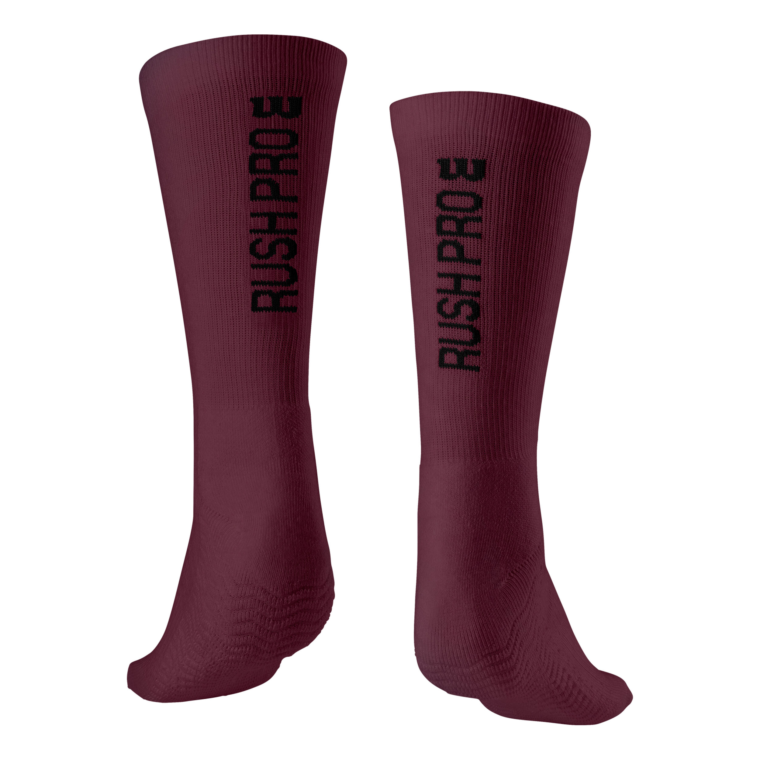 Rush Pro Crew Tennissocken - Berry, Schwarz