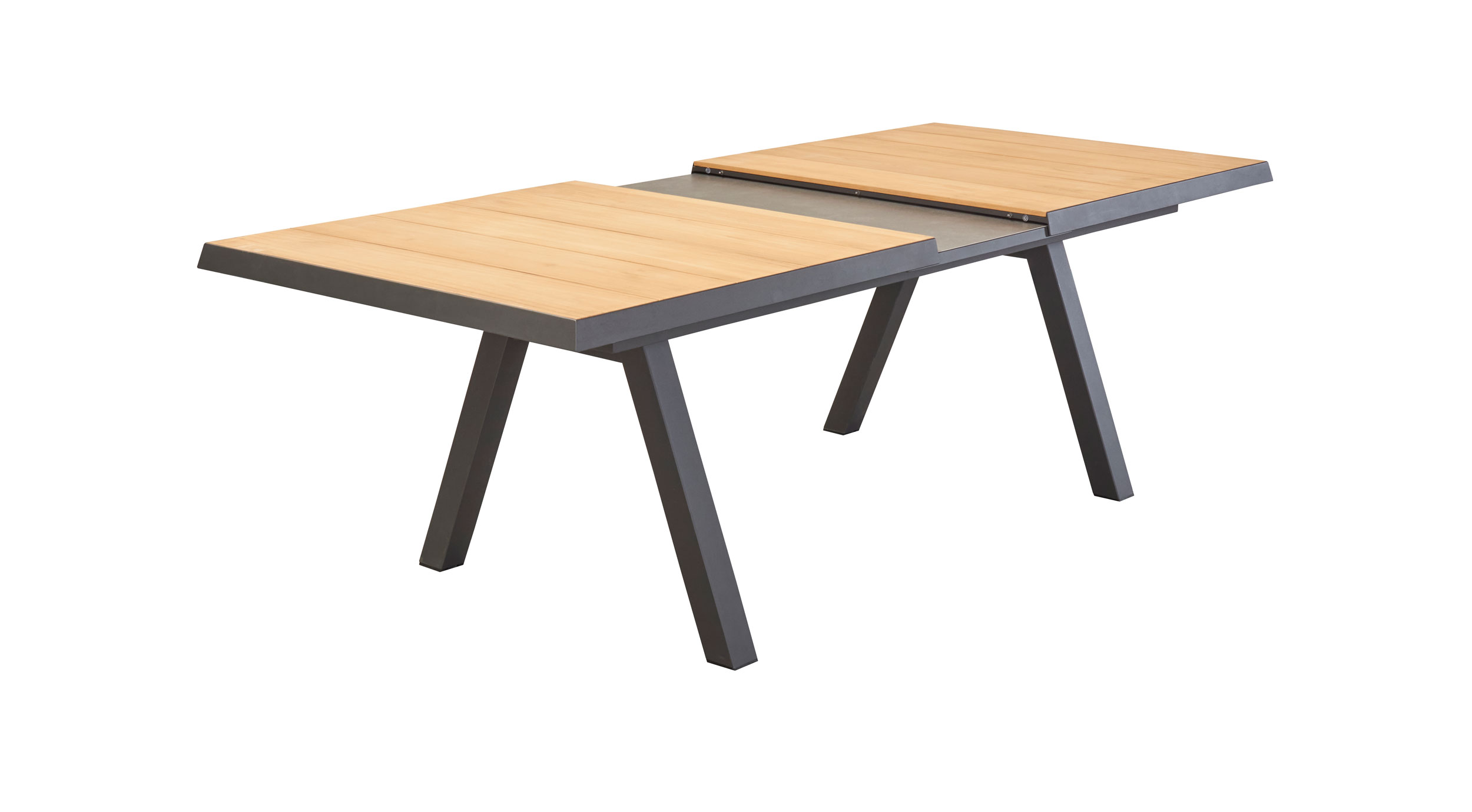 OUTDOORAusziehtisch Keramik/Teak