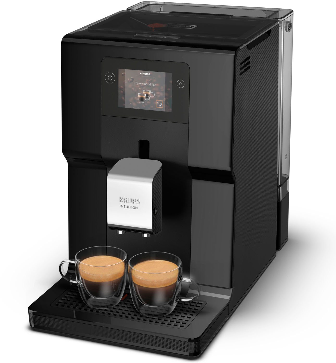 Krups Kaffeevollautomat EA8738 Intuition Preference, inkl. Milchbehälter, intuitives Lichtsystem, 11 Getränke, OTC-System