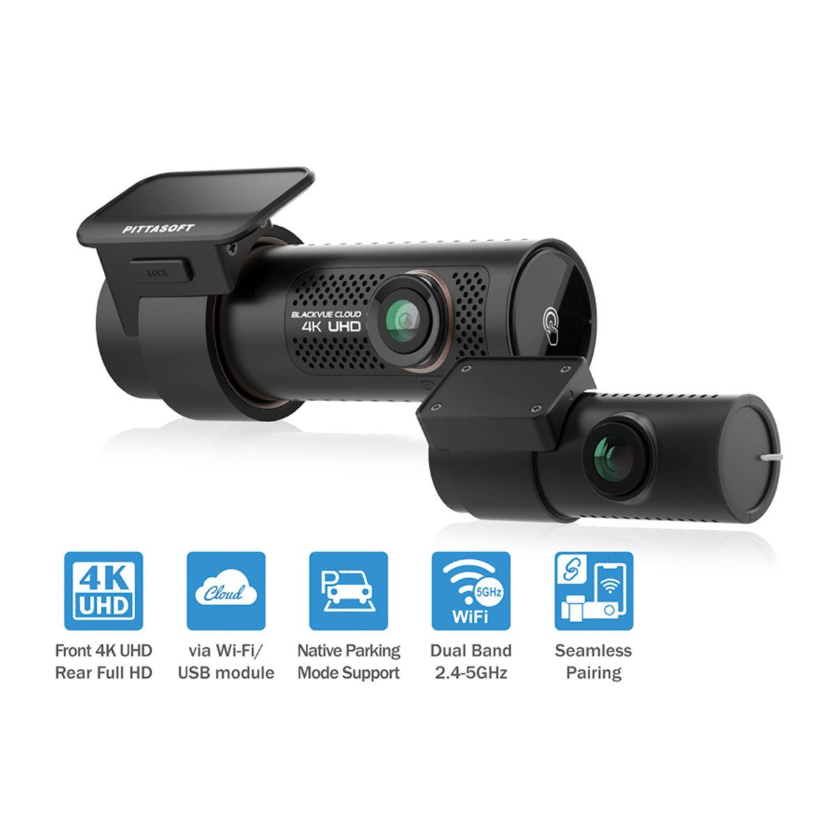 BlackVue BlackVue DR970X-2CH 64GB Dashcam + Heckkamera, 4K Dashcam