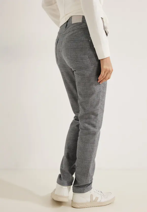 CECIL Karierte Casual Fit Hose