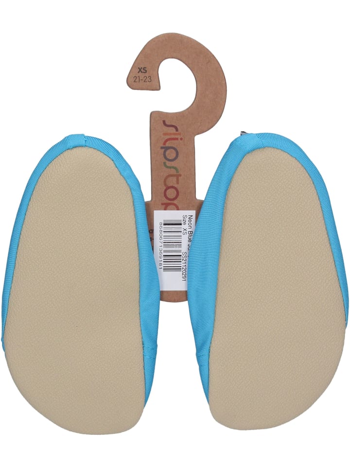 SLIPSTOP DEUTSCHLAND Badeschuhe Neon Blue Junior in blau günstig kaufen