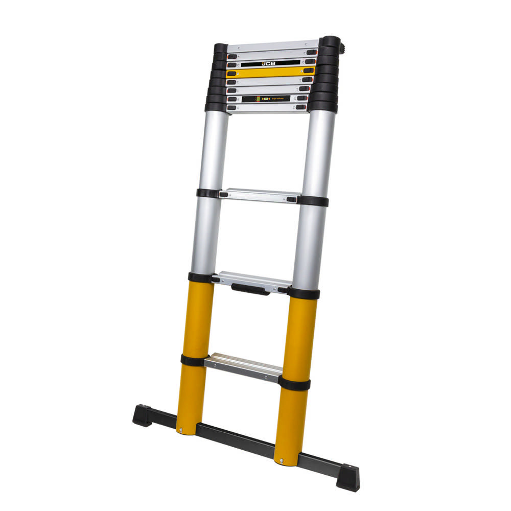 Batavia JCB Professional Teleskopleiter 3.27 m - 11 Sprossen mit breiten Sprossen und Winkelindikator
