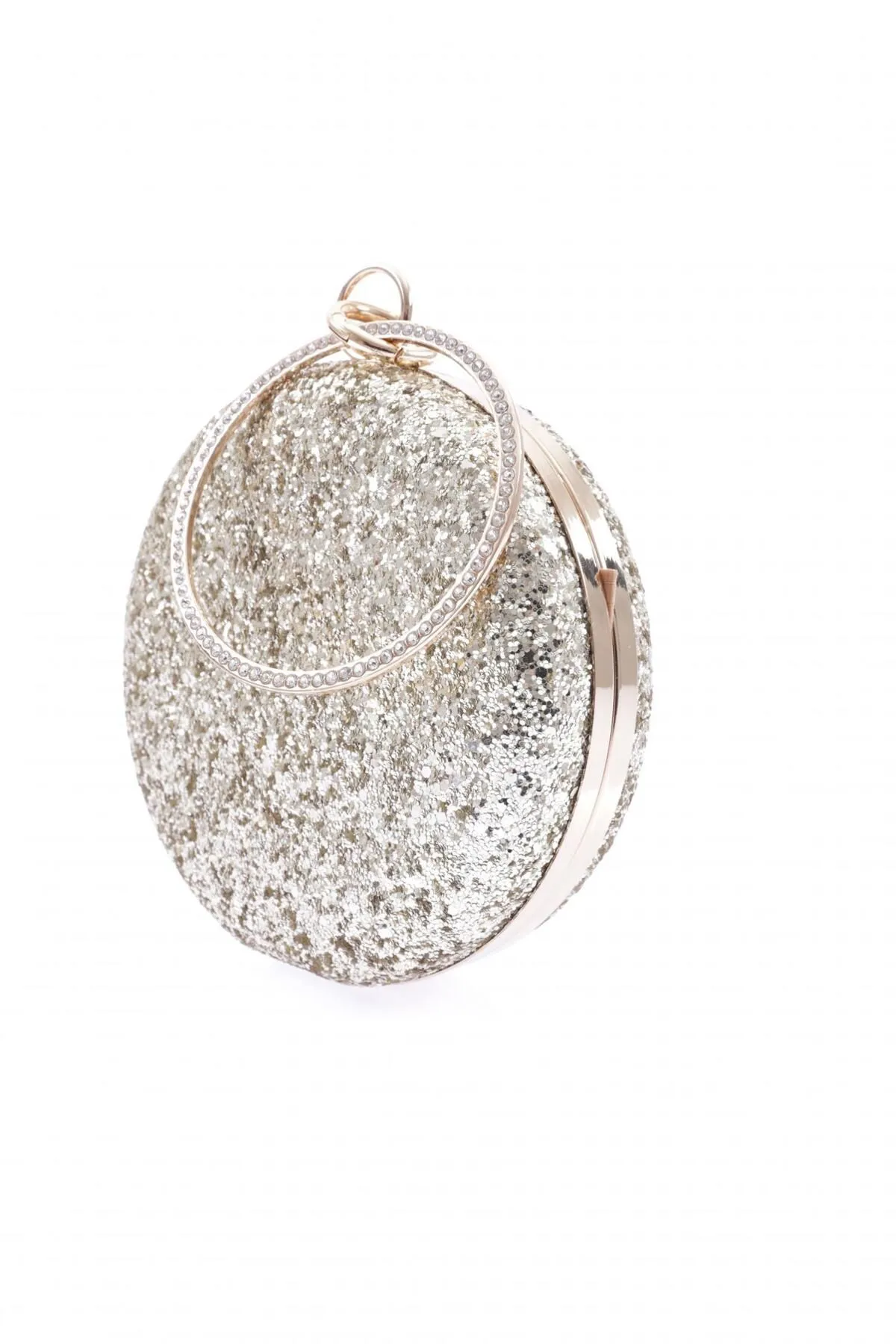 DGN  259-23y Abendkleid Damen Portfolio Tasche - Gold Pailletten
