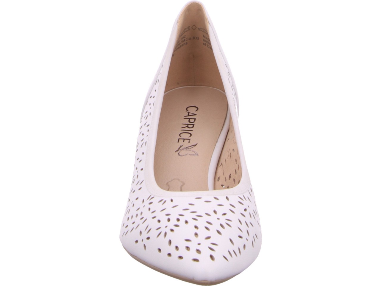 CAPRICE Modische Pumps weiss