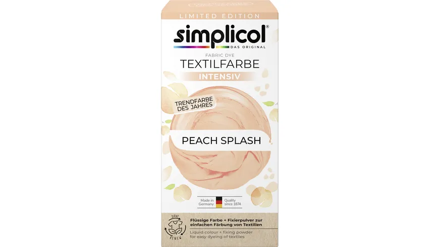 simplicol Textilfarbe Intensiv Peach Splash 150 ml
