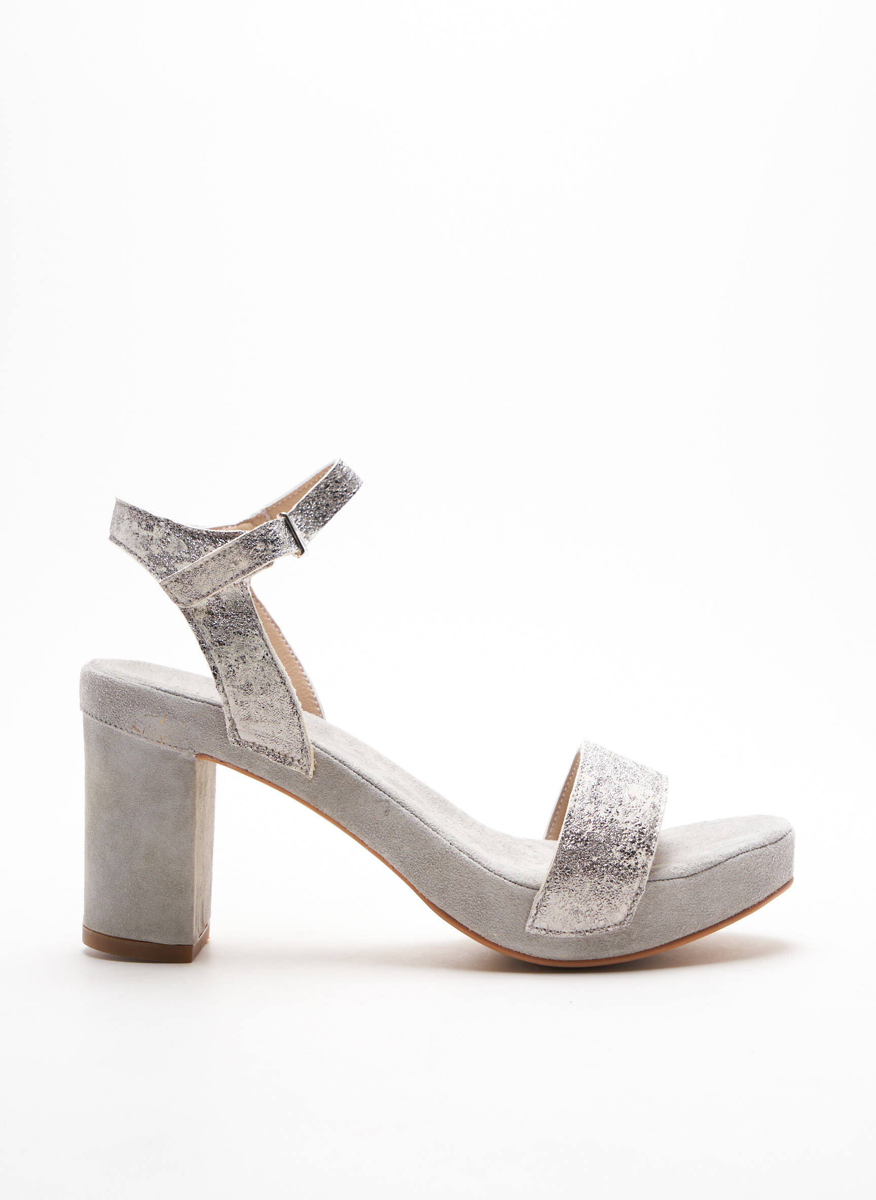 Khrio Sandales Nu Pieds Femme couleur gris