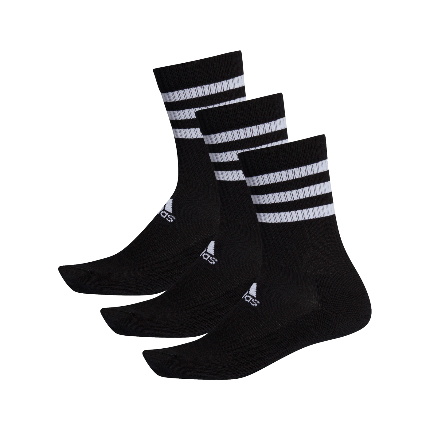 adidas 3S Performance Crew Socken 3er Pack Schwarz